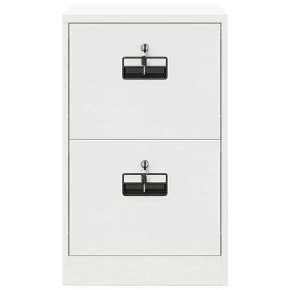 Bestandenkast Met Lade 44 X 50 X 106,5 Cm Koudgewalst Staal Wit