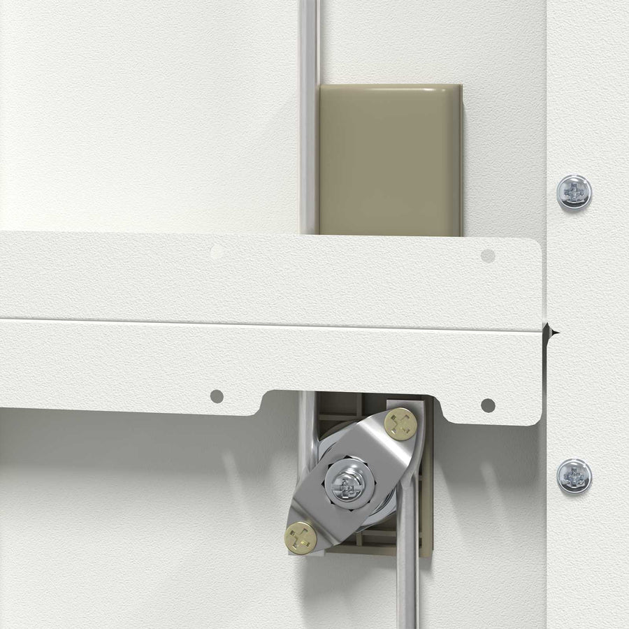 Bestandenkast Met Lade 44 X 50 X 106,5 Cm Koudgewalst Staal Wit