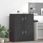 Storage Cabinet Black 90 x 40 x 40 cm Steel