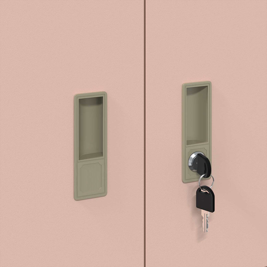 Opbergkast met opslag Roze 90 x 40 x 40 cm Koudgewalst Staal