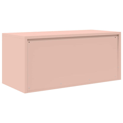 Opbergkast met opslag Roze 90 x 40 x 40 cm Koudgewalst Staal