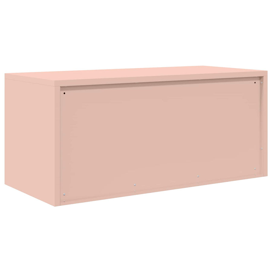 Opbergkast met opslag Roze 90 x 40 x 40 cm Koudgewalst Staal