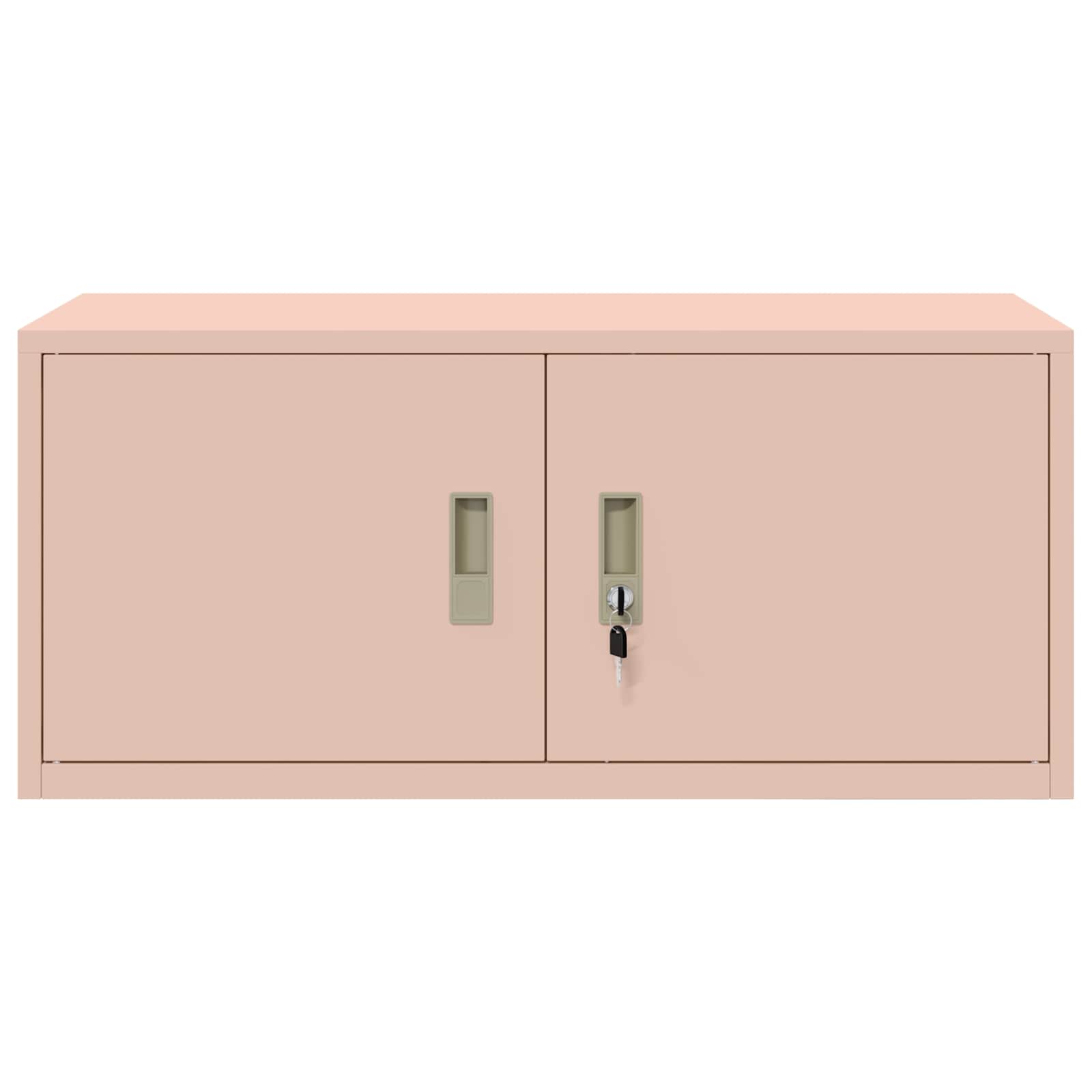 Opbergkast met opslag Roze 90 x 40 x 40 cm Koudgewalst Staal