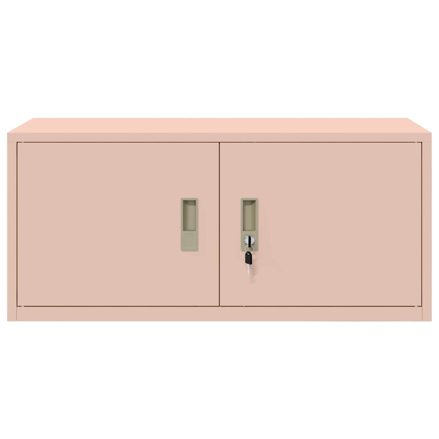 Opbergkast met opslag Roze 90 x 40 x 40 cm Koudgewalst Staal