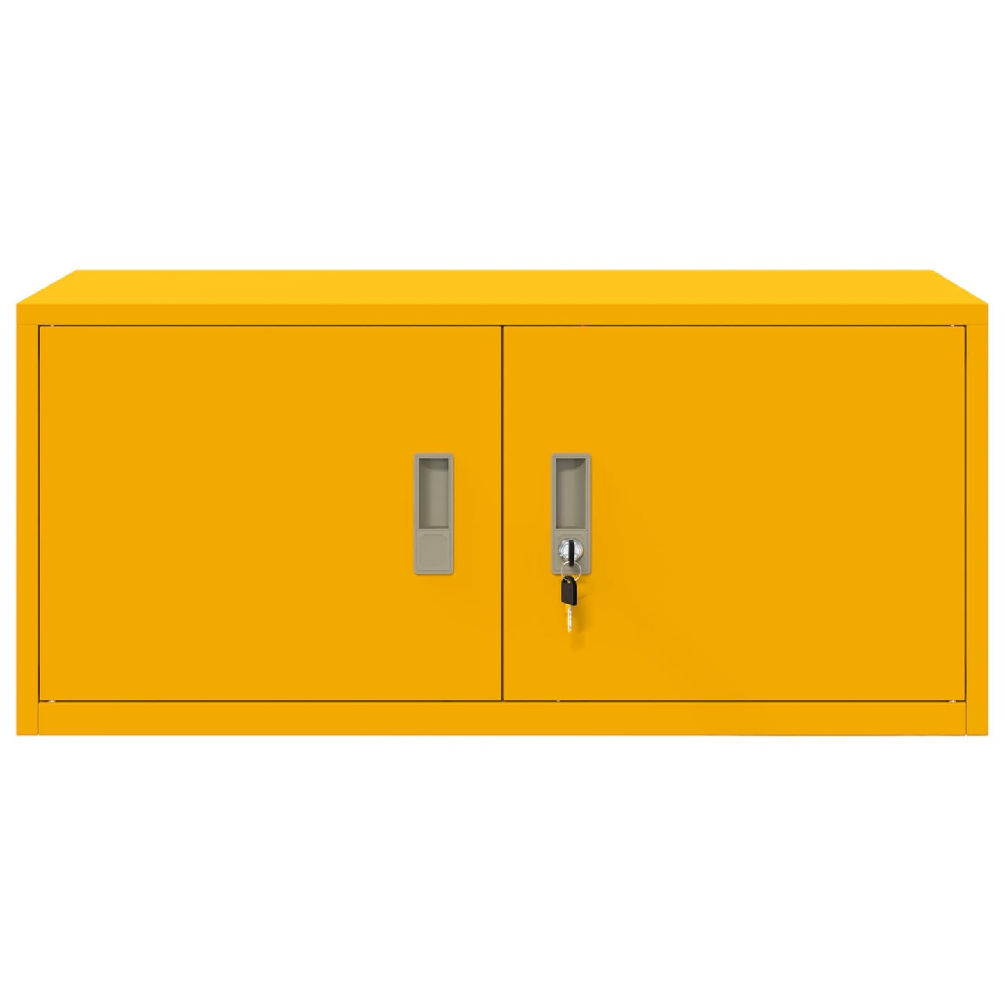 Opbergkast Mosterdgeel 90 x 40 x 40 cm Koudgewalst Staal