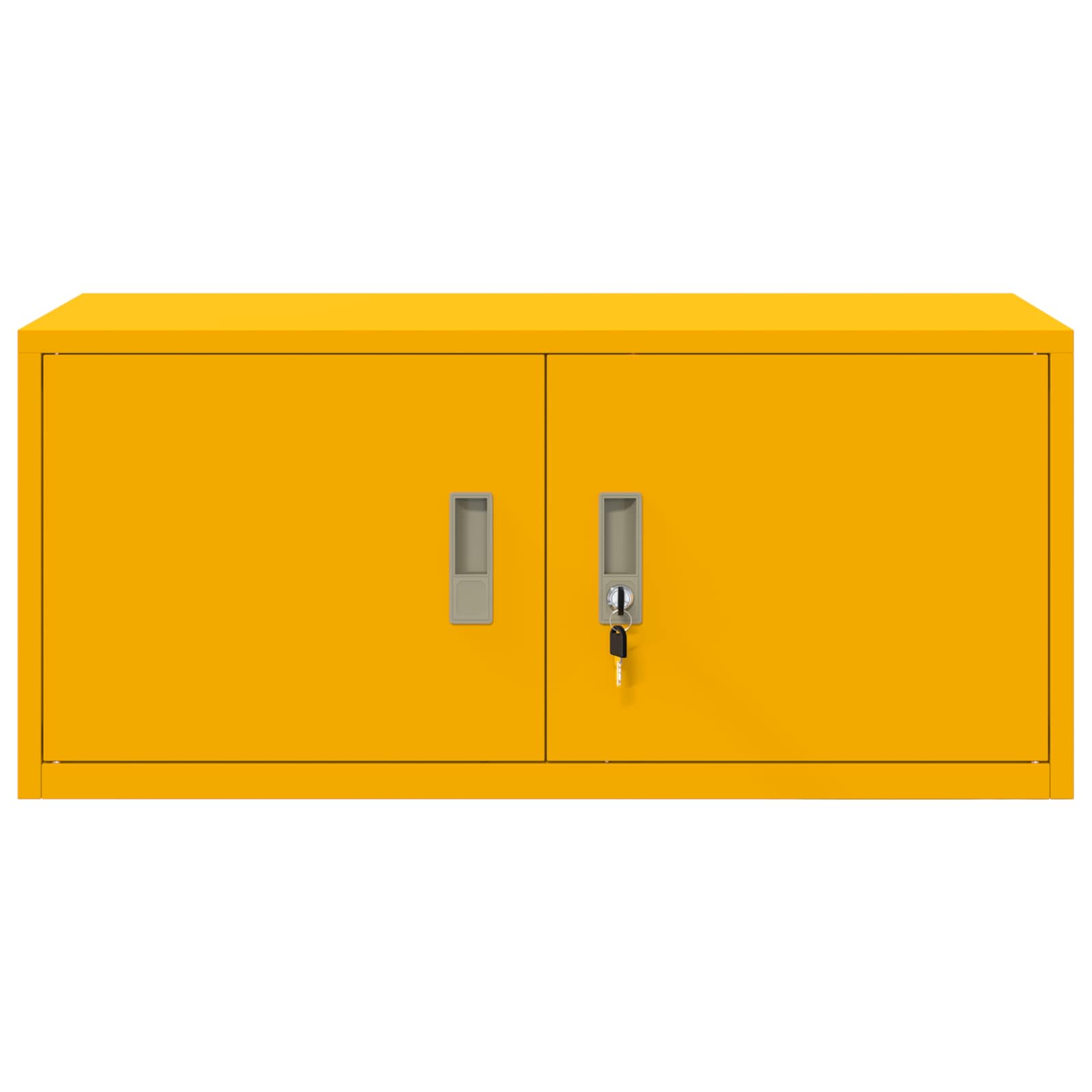 Opbergkast Mosterdgeel 90 x 40 x 40 cm Koudgewalst Staal