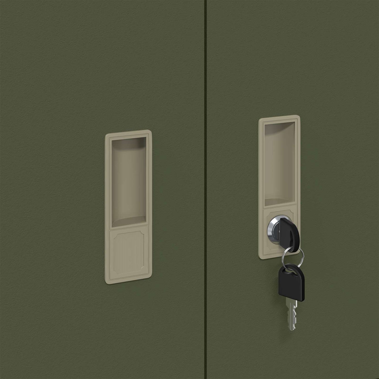 Opbergkast Olijf Groen 90 x 40 x 40 cm Koudgewalst Staal