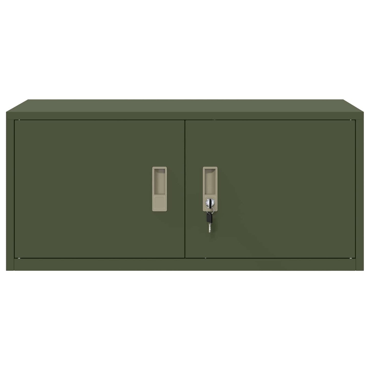 Opbergkast Olijf Groen 90 x 40 x 40 cm Koudgewalst Staal