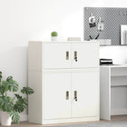 Storage Cabinet White 90 x 40 x 40 cm Steel