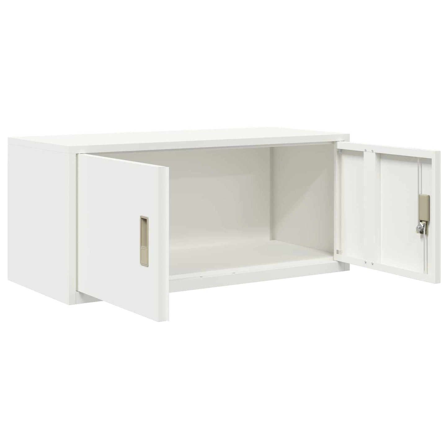 Opbergkast met opslag Wit 90 x 40 x 40 cm Koudgewalst Staal