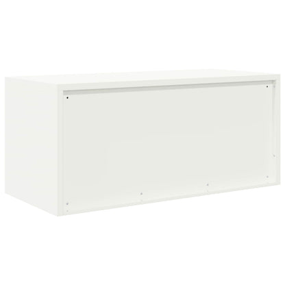 Opbergkast met opslag Wit 90 x 40 x 40 cm Koudgewalst Staal