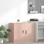 Opbergkast 90x40x70 cm staal roze