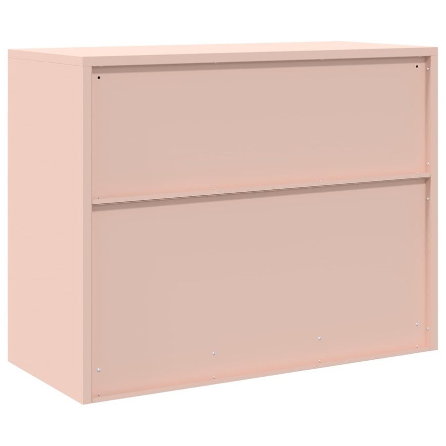 Opbergkast met opslag Roze 90 x 40 x 70 cm Koudgewalst Staal