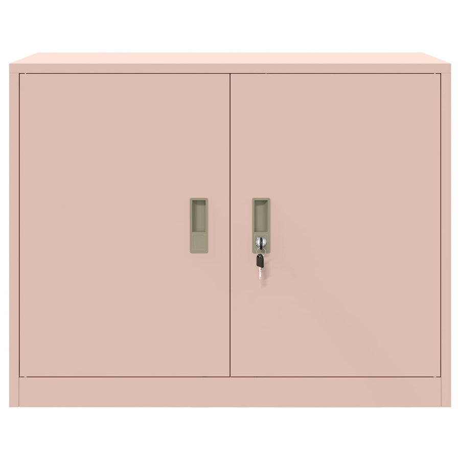 Opbergkast met opslag Roze 90 x 40 x 70 cm Koudgewalst Staal