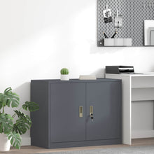 Opbergkast Antraciet 90 x 40 x 70 cm Koudgewalst Staal
