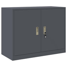 Opbergkast Antraciet 90 x 40 x 70 cm Koudgewalst Staal