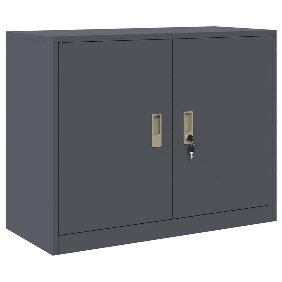 Opbergkast Antraciet 90 x 40 x 70 cm Koudgewalst Staal