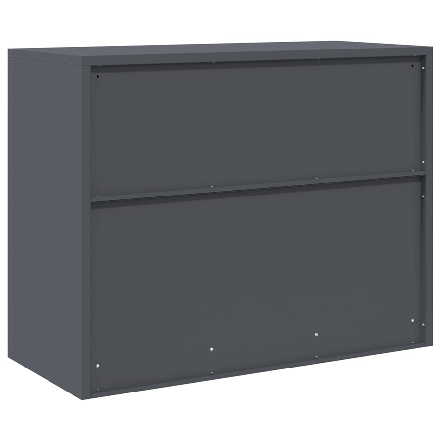 Opbergkast Antraciet 90 x 40 x 70 cm Koudgewalst Staal