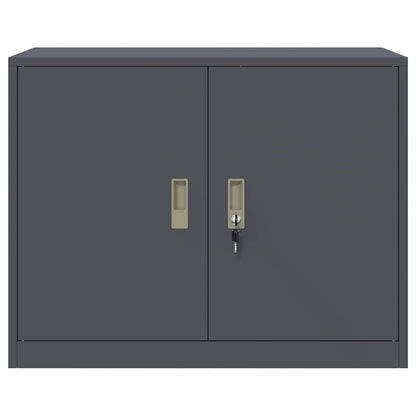 Opbergkast Antraciet 90 x 40 x 70 cm Koudgewalst Staal