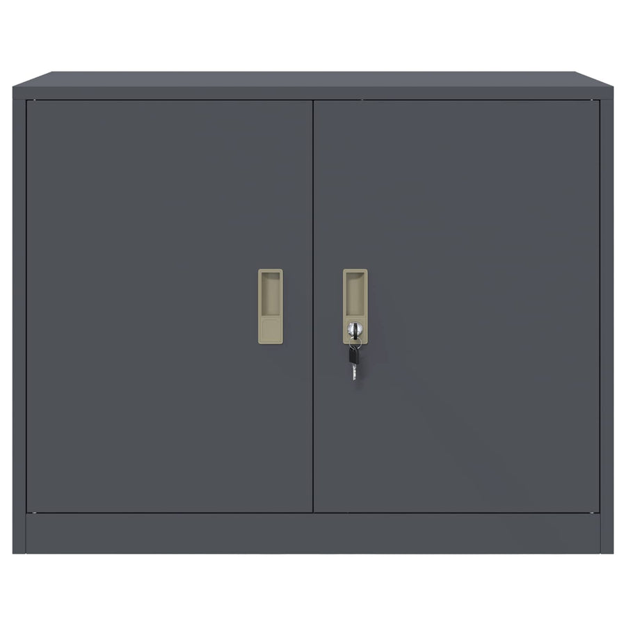 Opbergkast Antraciet 90 x 40 x 70 cm Koudgewalst Staal