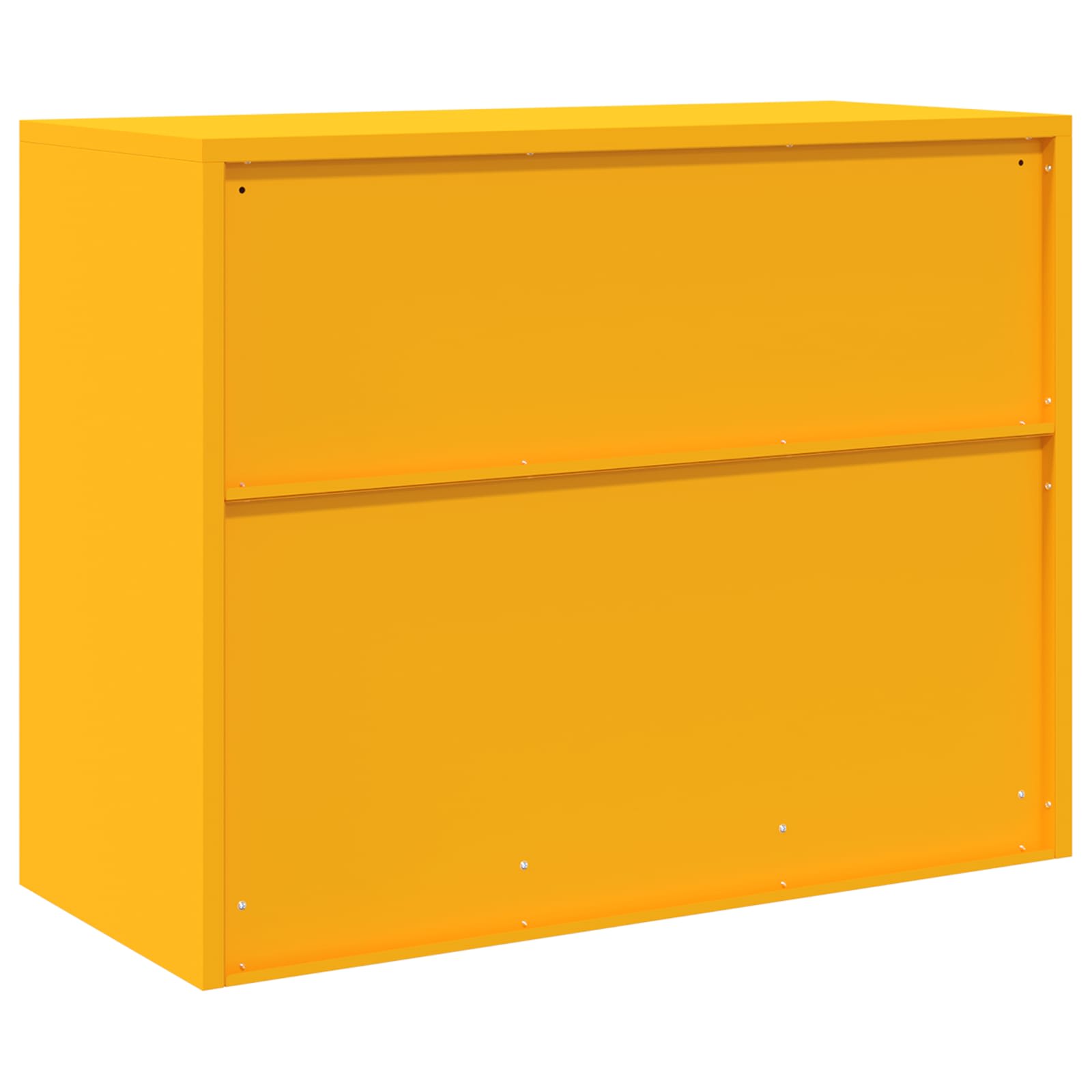 Opbergkast Mosterdgeel 90 x 40 x 70 cm Koudgewalst Staal