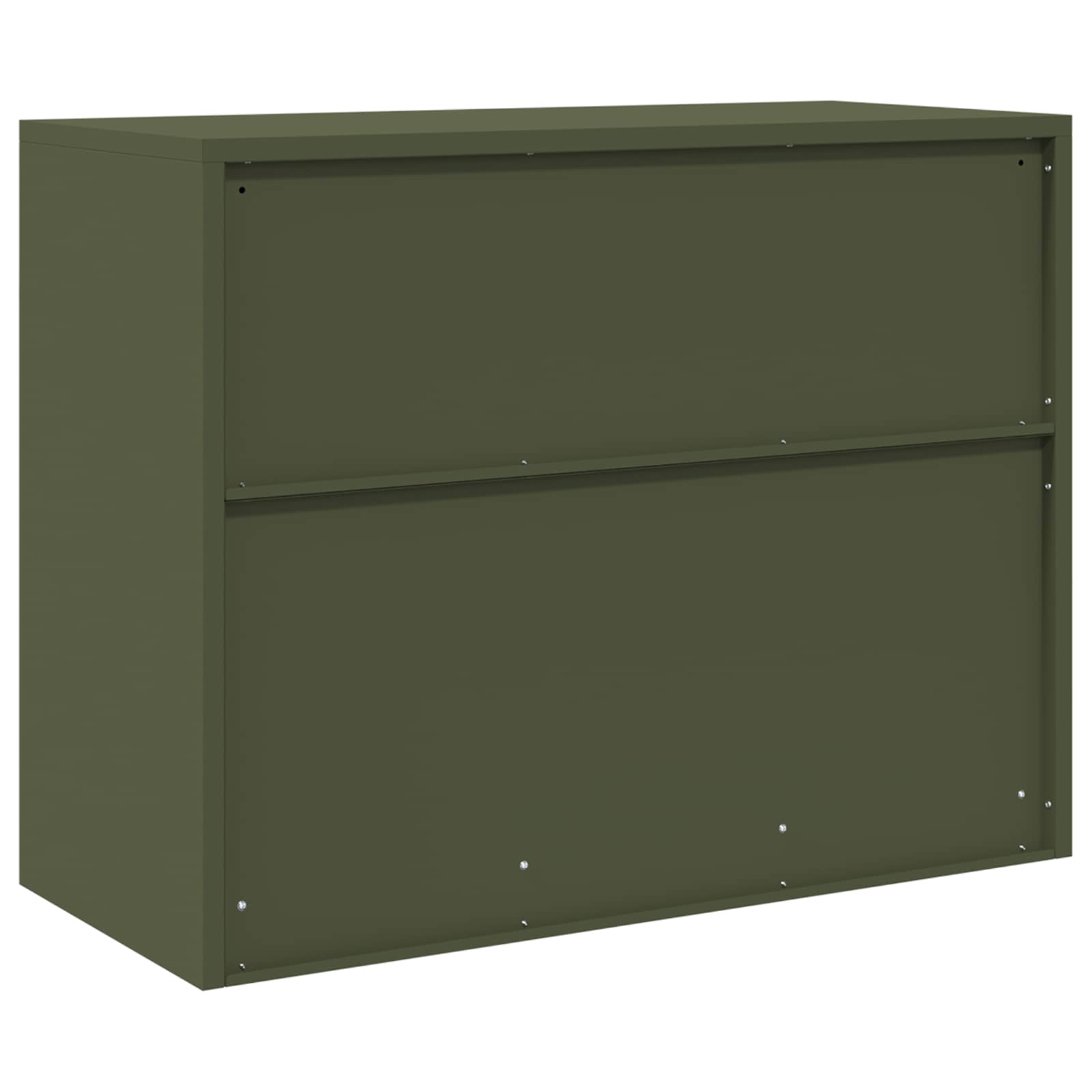 Opbergkast Olijf Groen 90 x 40 x 70 cm Koudgewalst Staal