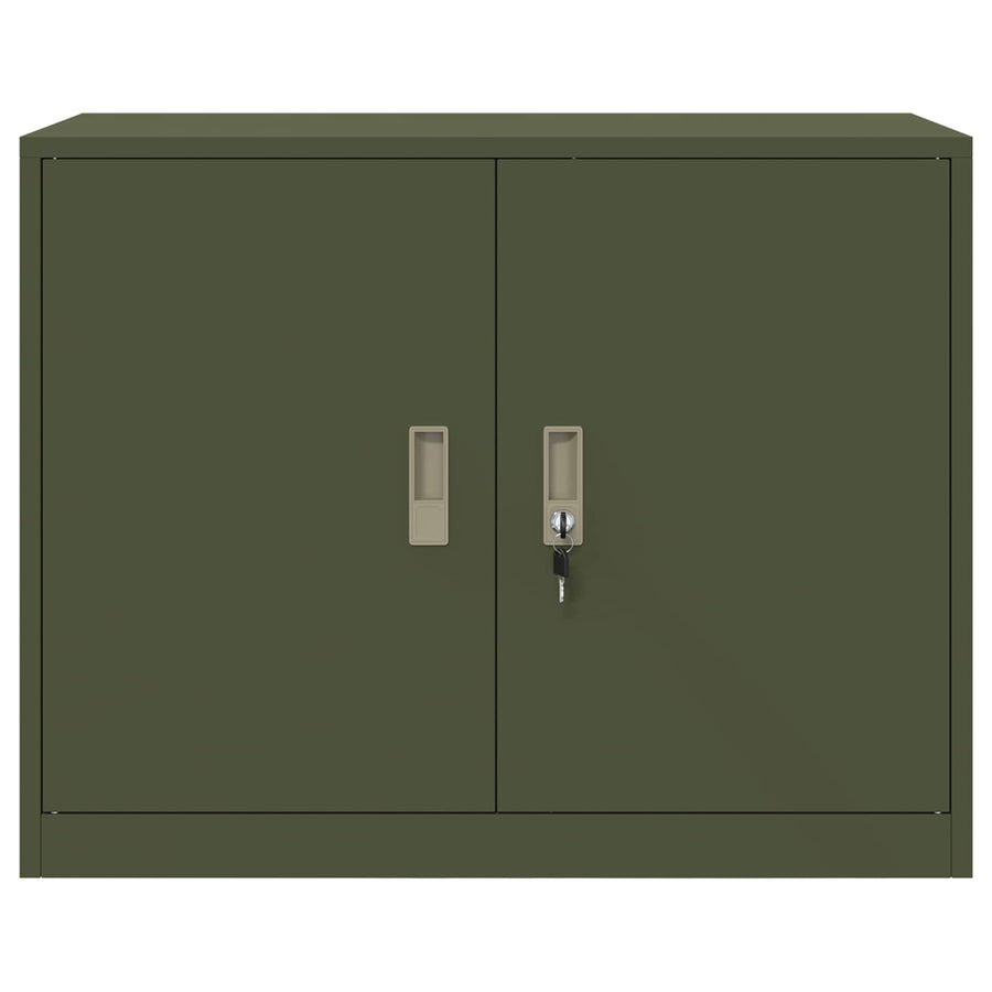 Opbergkast Olijf Groen 90 x 40 x 70 cm Koudgewalst Staal