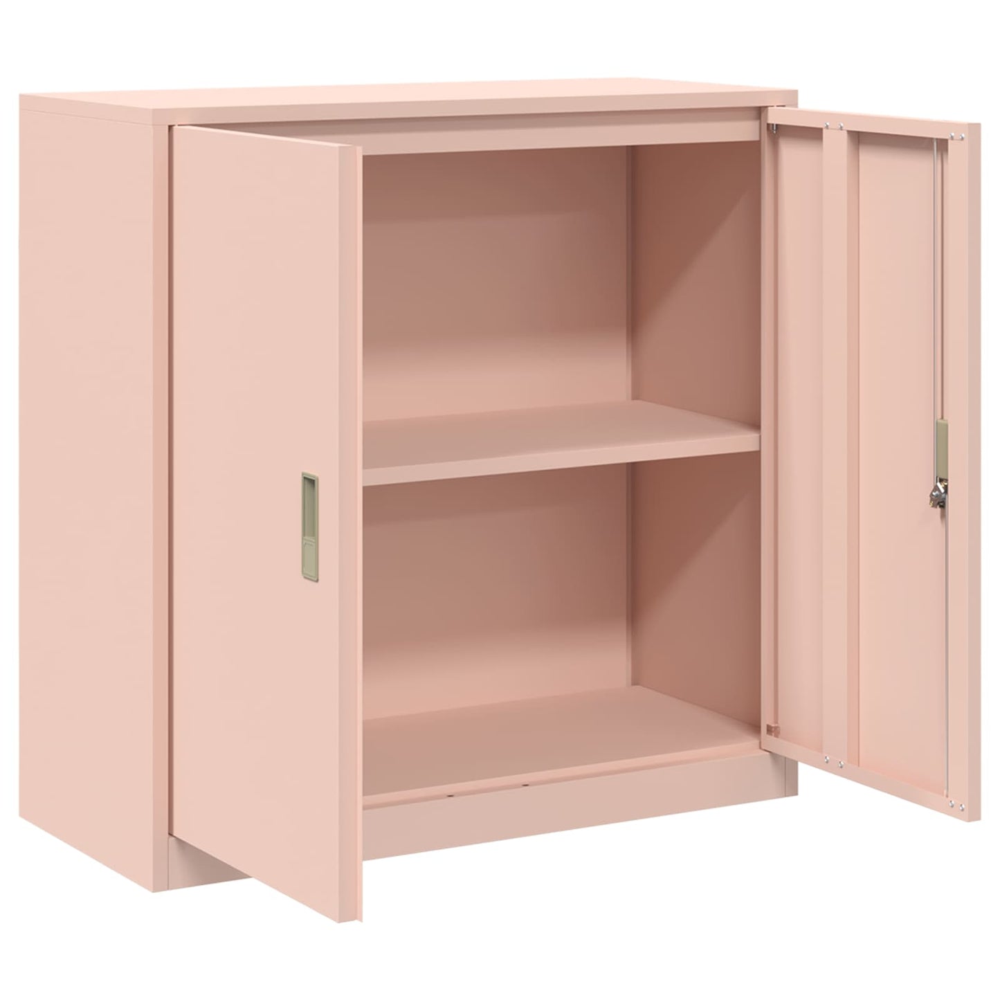 Opbergkast met opslag Roze 90 x 40 x 90 cm Koudgewalst Staal