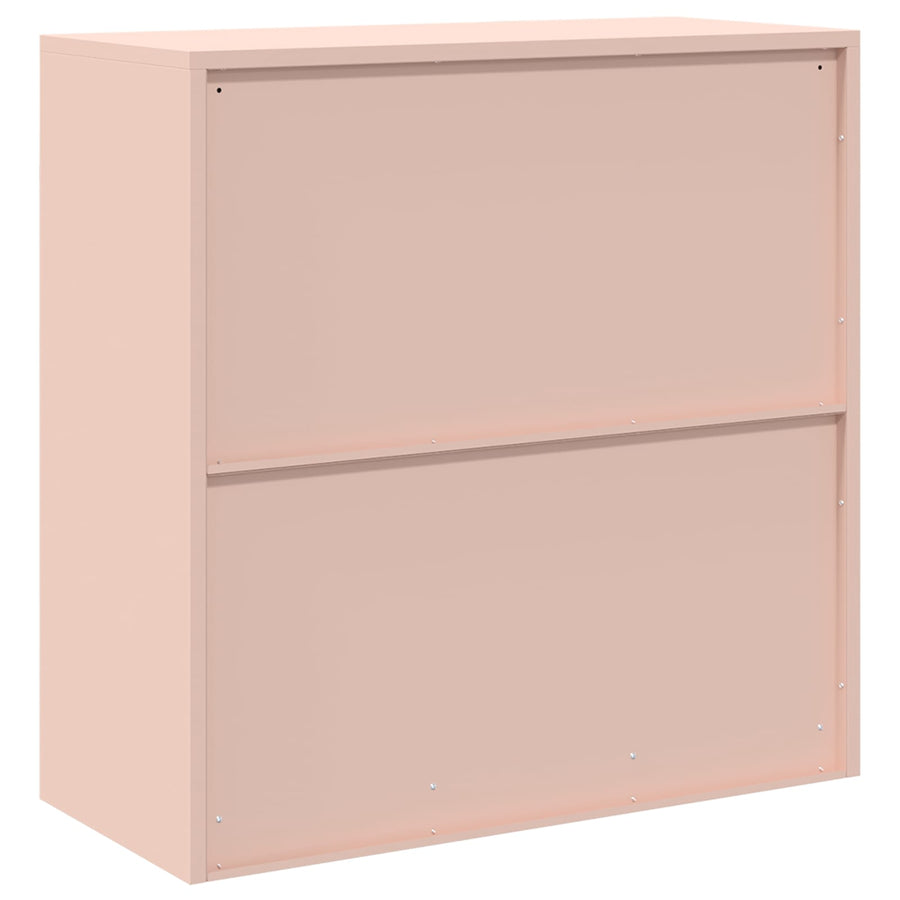 Opbergkast met opslag Roze 90 x 40 x 90 cm Koudgewalst Staal