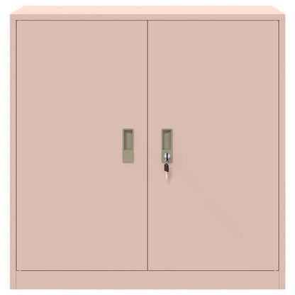 Opbergkast met opslag Roze 90 x 40 x 90 cm Koudgewalst Staal