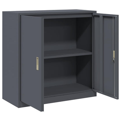 Opbergkast Antraciet 90 x 40 x 90 cm Koudgewalst Staal