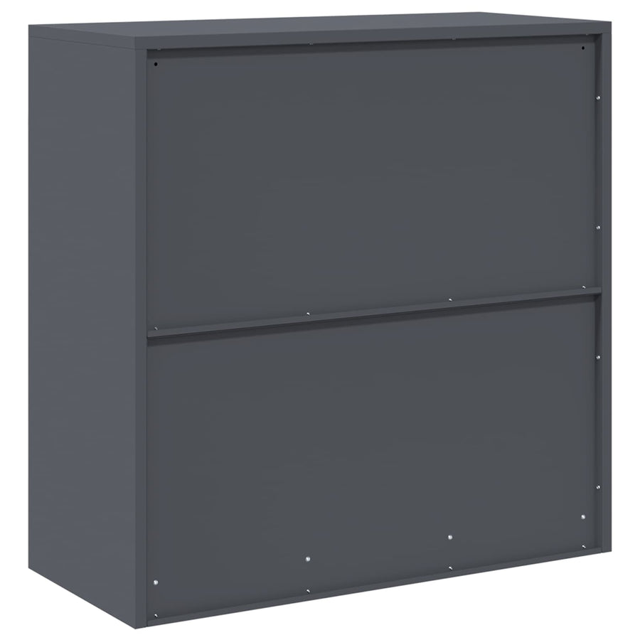 Opbergkast Antraciet 90 x 40 x 90 cm Koudgewalst Staal