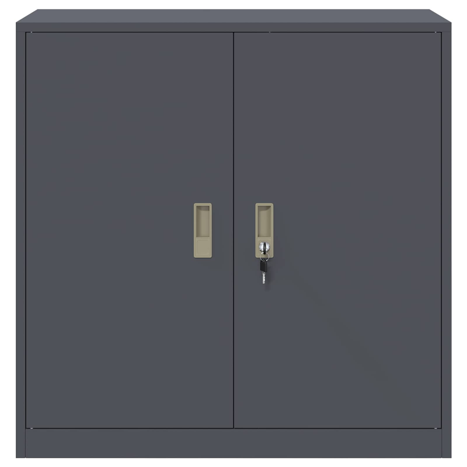 Opbergkast Antraciet 90 x 40 x 90 cm Koudgewalst Staal
