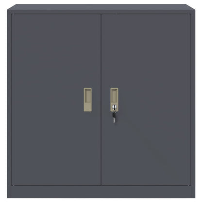 Opbergkast Antraciet 90 x 40 x 90 cm Koudgewalst Staal