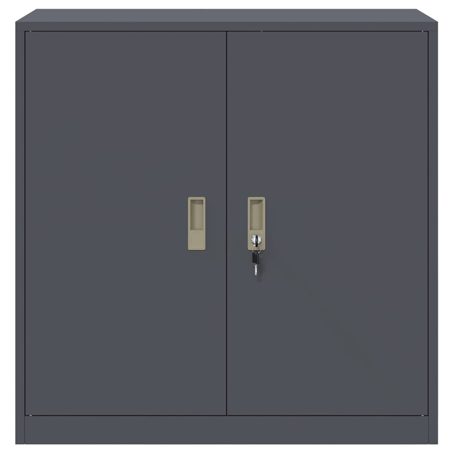 Opbergkast Antraciet 90 x 40 x 90 cm Koudgewalst Staal