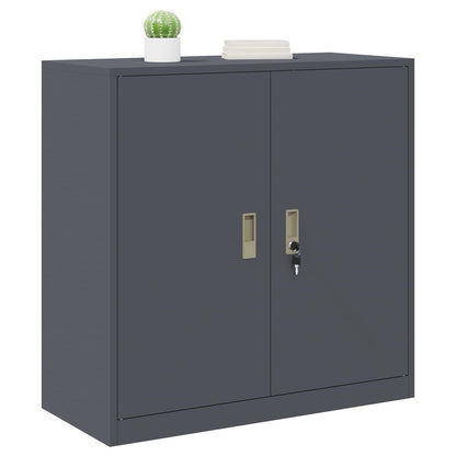 Opbergkast Antraciet 90 x 40 x 90 cm Koudgewalst Staal