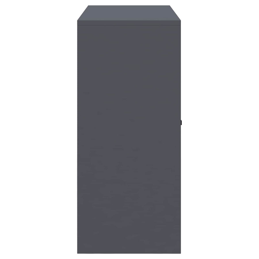 Opbergkast Antraciet 90 x 40 x 90 cm Koudgewalst Staal