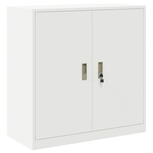 Opbergkast met opslag Wit 90 x 40 x 90 cm Koudgewalst Staal