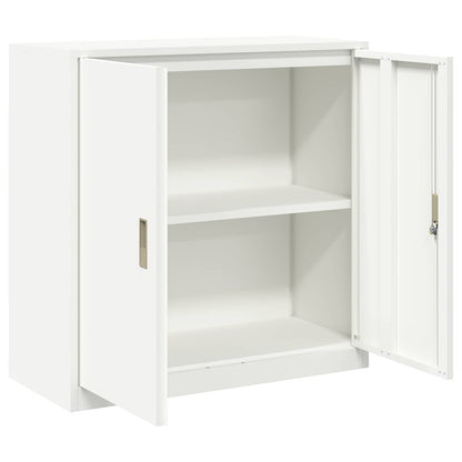Opbergkast met opslag Wit 90 x 40 x 90 cm Koudgewalst Staal