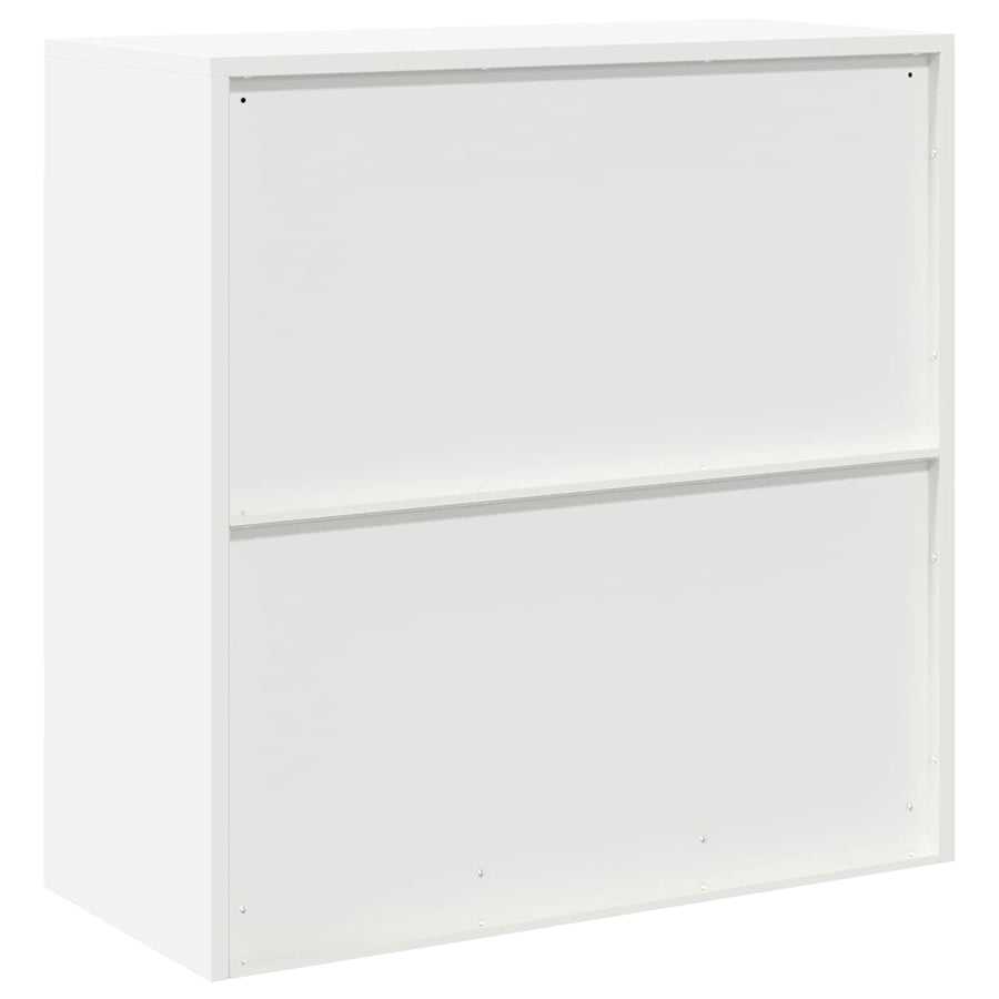 Opbergkast met opslag Wit 90 x 40 x 90 cm Koudgewalst Staal
