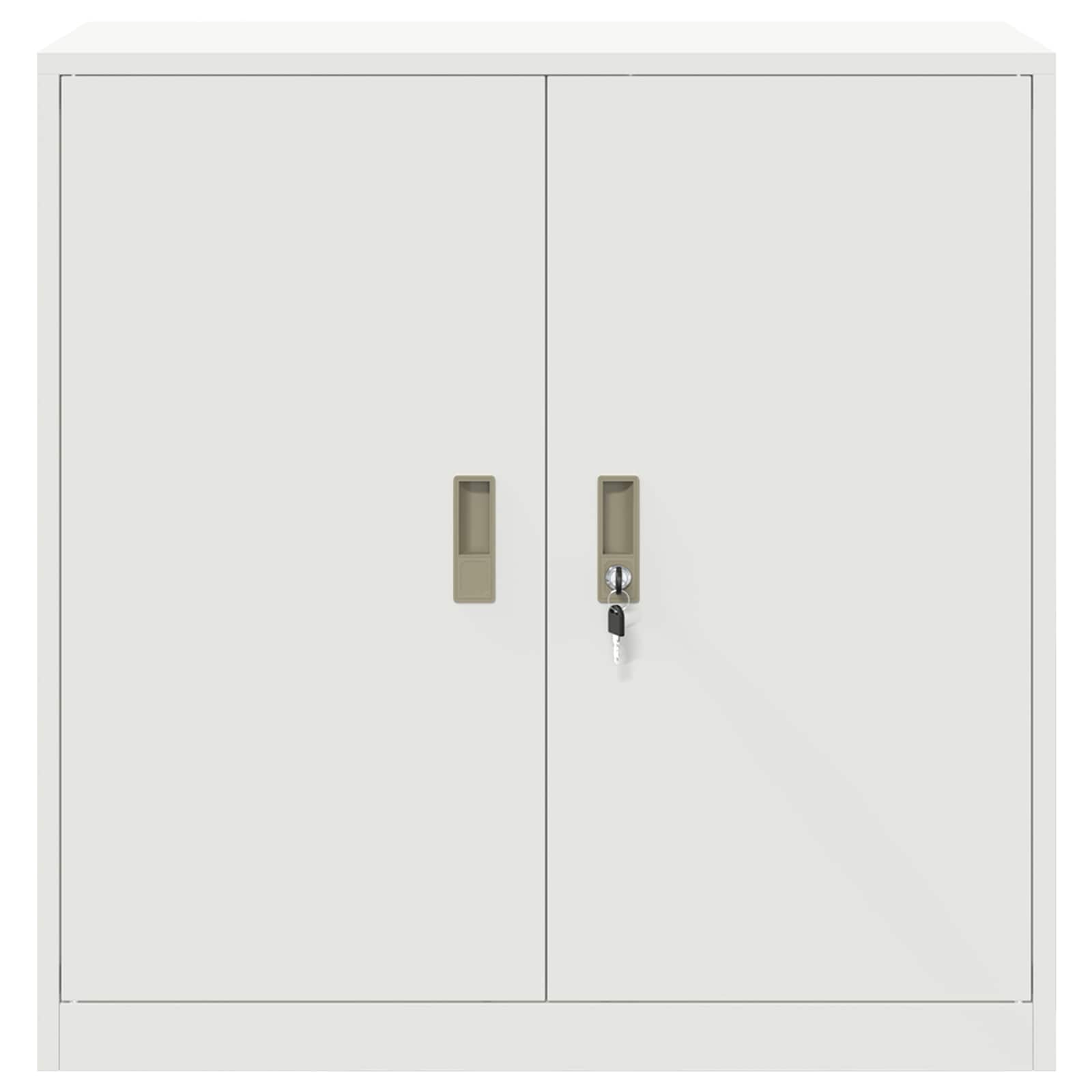 Opbergkast met opslag Wit 90 x 40 x 90 cm Koudgewalst Staal