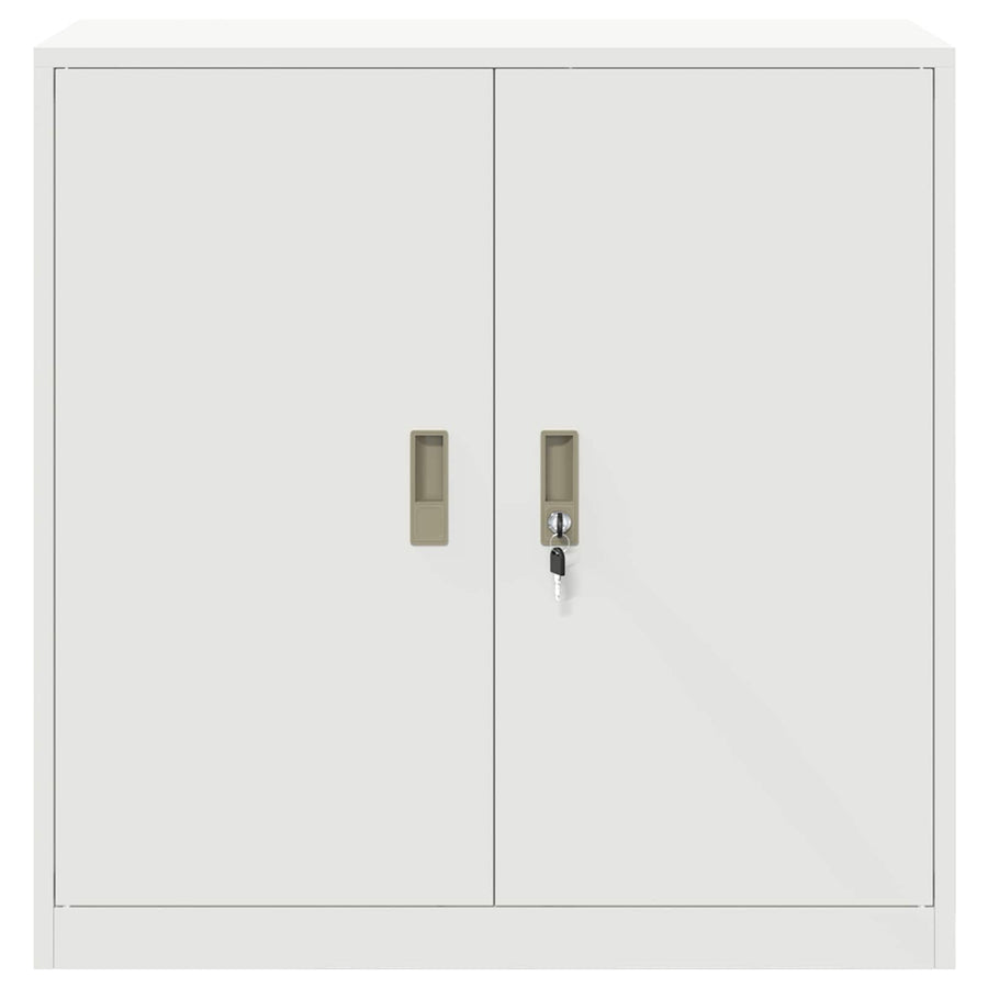 Opbergkast met opslag Wit 90 x 40 x 90 cm Koudgewalst Staal