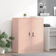 Opbergkast roze 90x40x105 cm staal