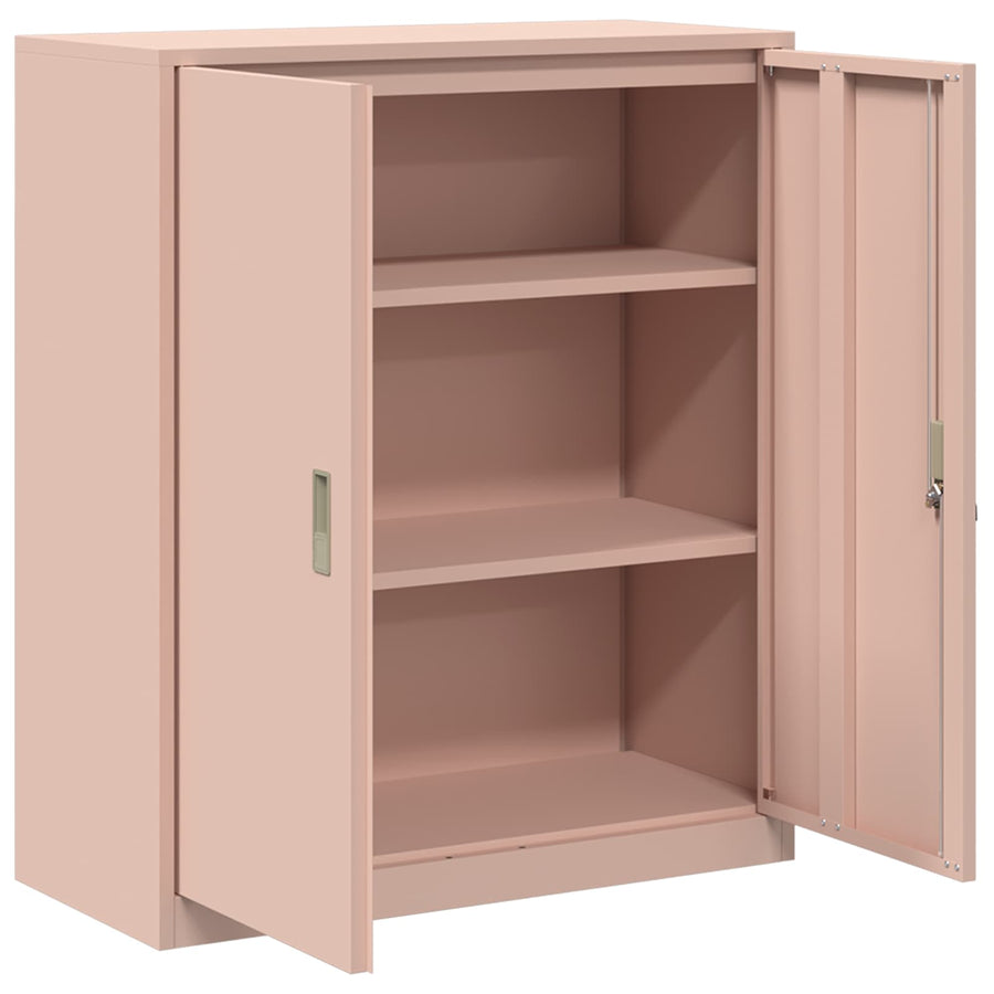 Opbergkast met opslag Roze 90 x 40 x 105 cm Koudgewalst Staal