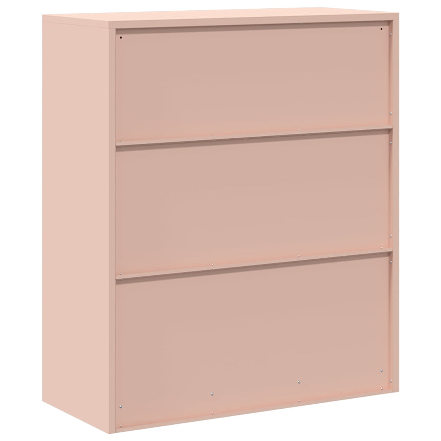 Opbergkast met opslag Roze 90 x 40 x 105 cm Koudgewalst Staal