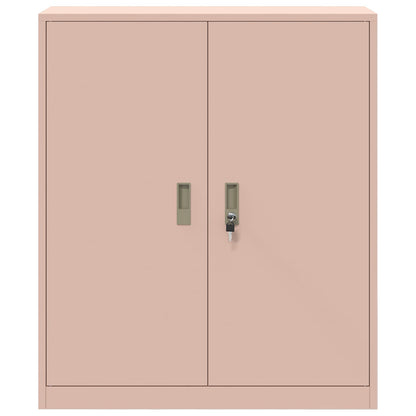 Opbergkast met opslag Roze 90 x 40 x 105 cm Koudgewalst Staal