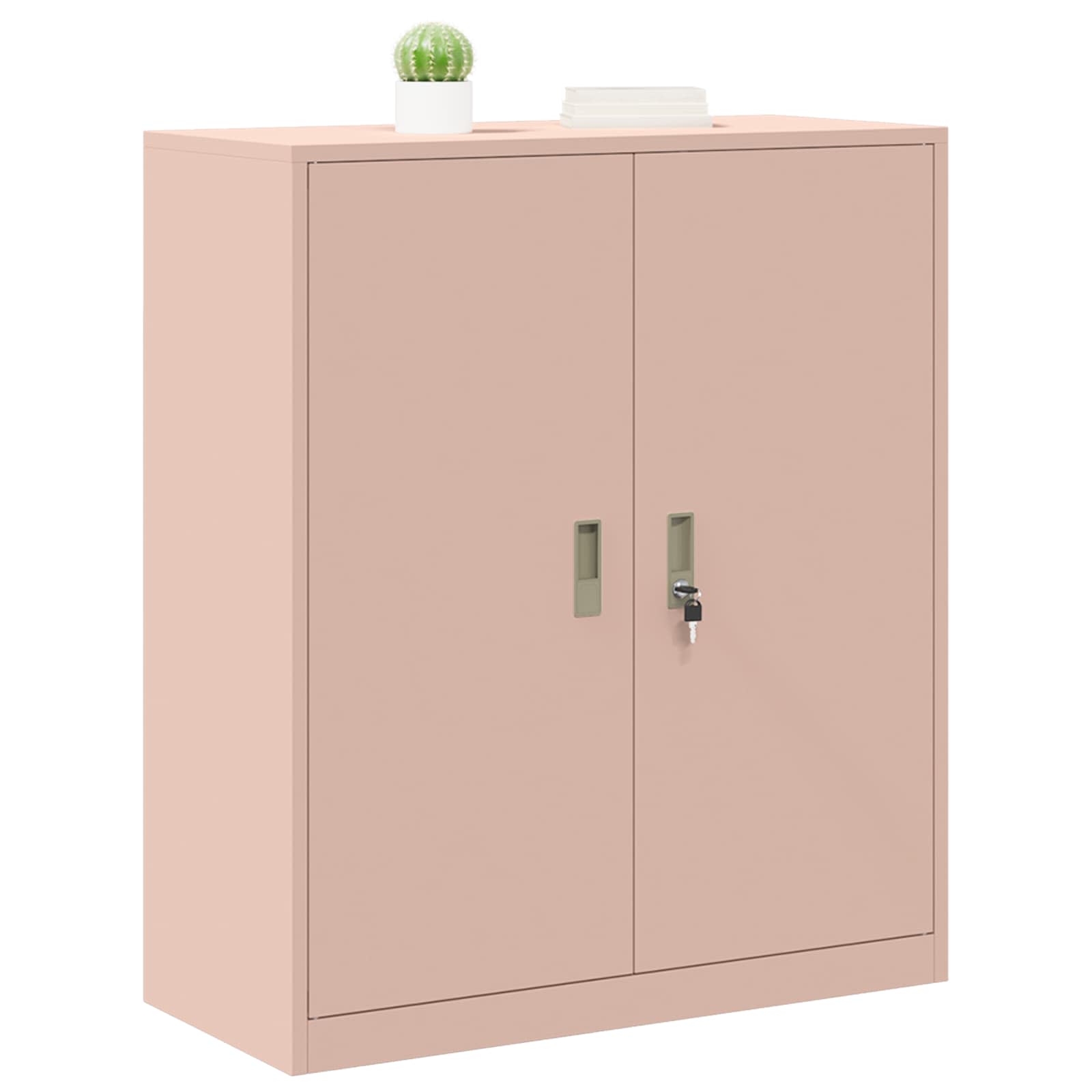Opbergkast met opslag Roze 90 x 40 x 105 cm Koudgewalst Staal