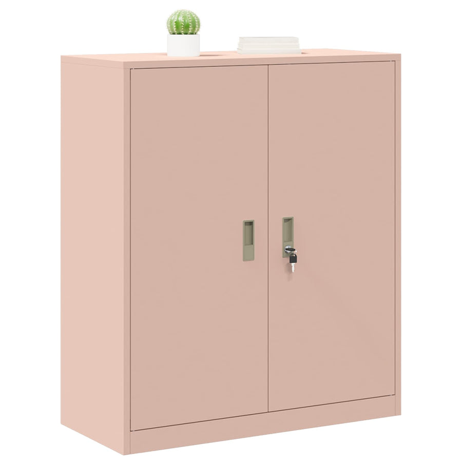 Opbergkast met opslag Roze 90 x 40 x 105 cm Koudgewalst Staal