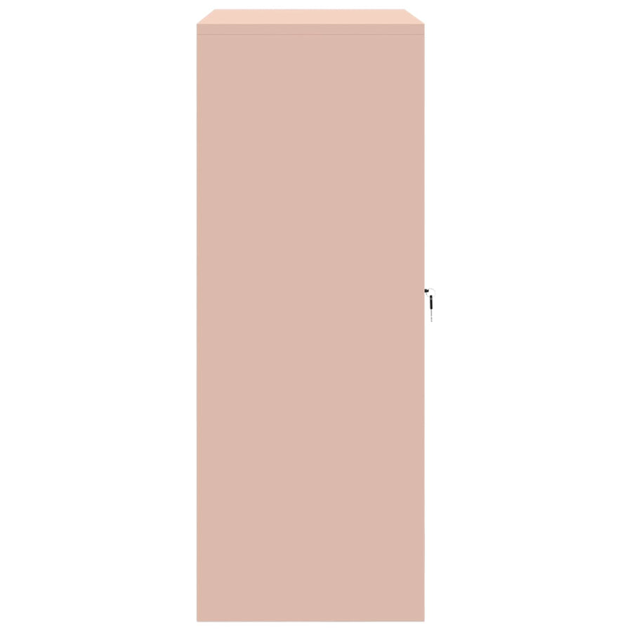 Opbergkast met opslag Roze 90 x 40 x 105 cm Koudgewalst Staal