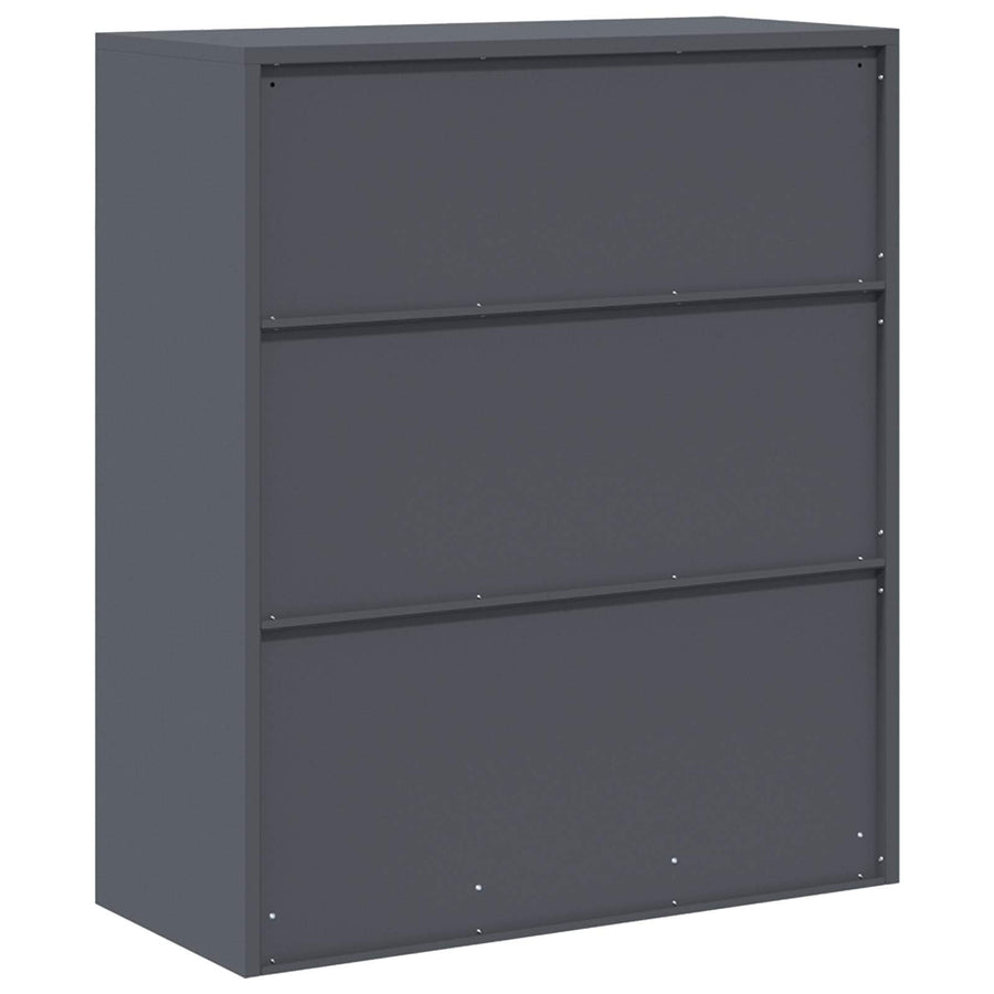 Opbergkast Antraciet 90 x 40 x 105 cm Koudgewalst Staal